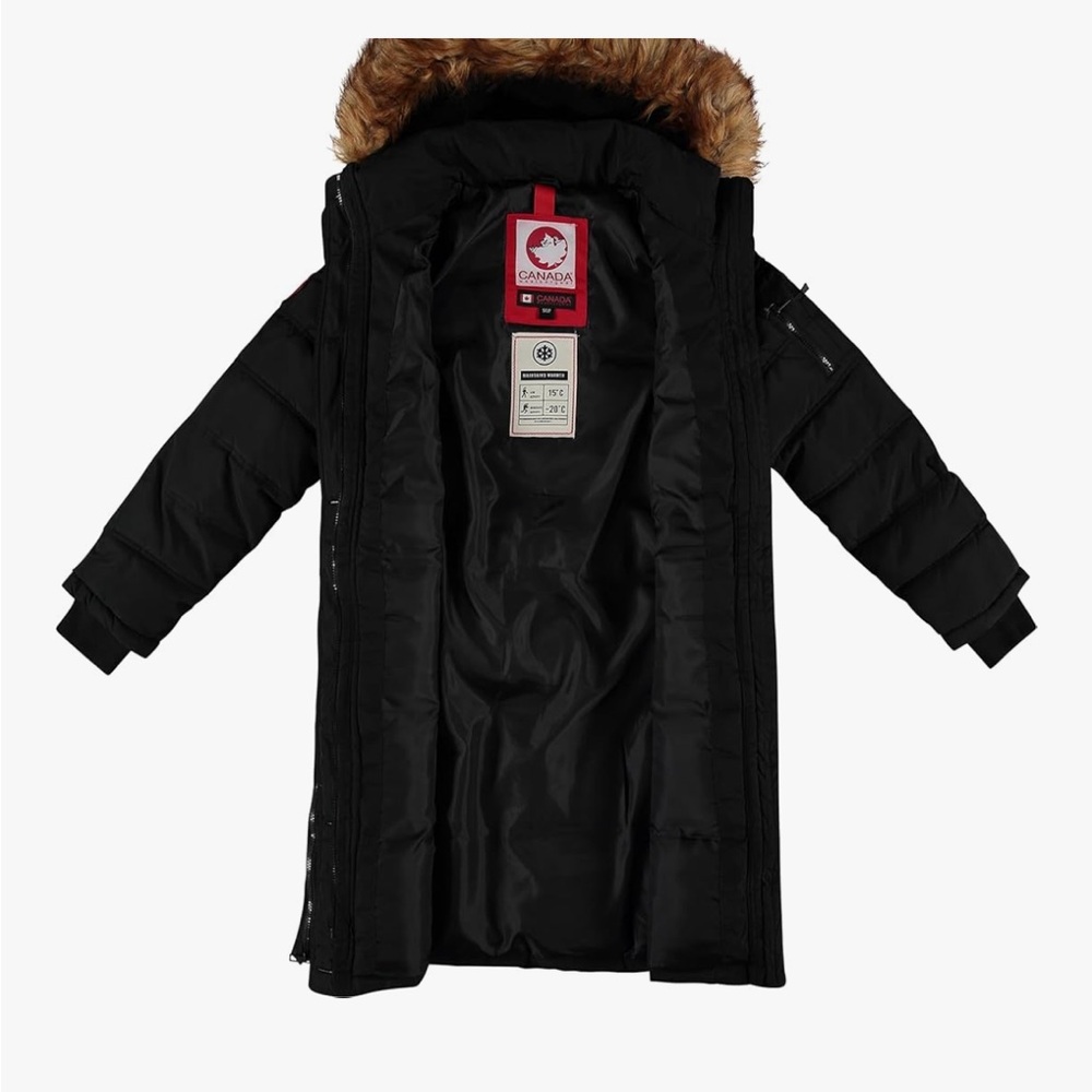 SOLD !!!Canada Goose Black Jacket with Fur Hood